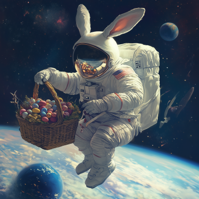 Easter Bunny Astronaut
