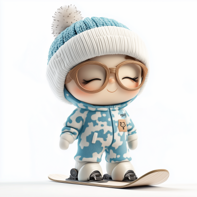 Cute Snowboarder