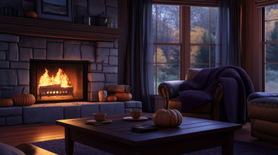 Cozy Autumn Living Room