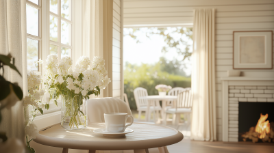 Charming Coastal Cottage Coffee Shop