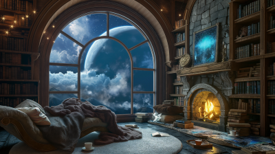 Dreamy Library Loft