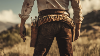 Cowboy with Paint Brushes