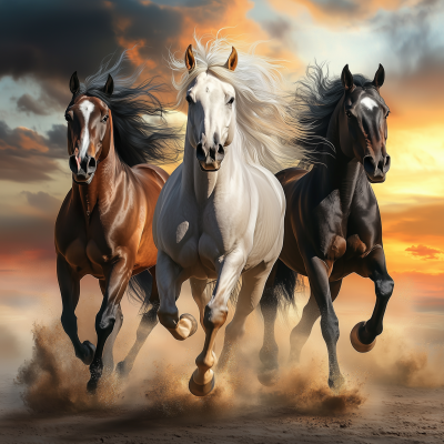 Running Horses