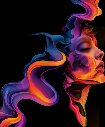 Abstract Woman Portrait