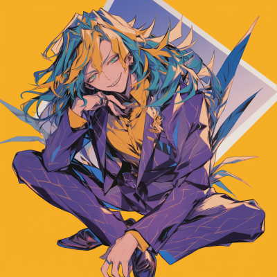 Stylish Suit with Shark Teeth