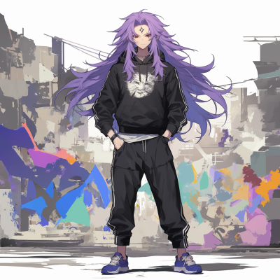 Anime Character in Tracksuit