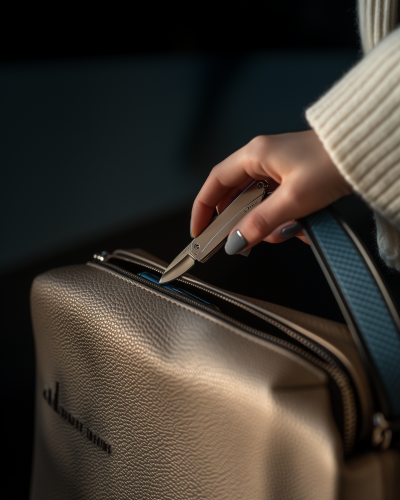 Elegant Handbag and Knife