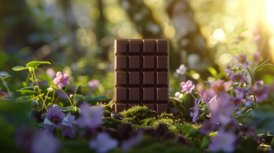Elegant Chocolate Bar in Nature
