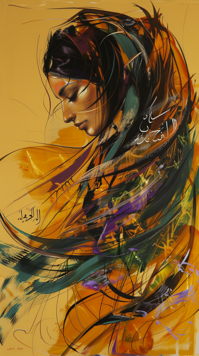 Expressionist Saudi Woman