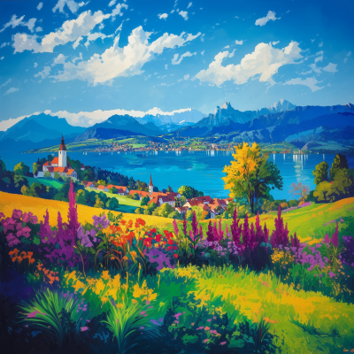 Dreamy Bavaria Landscape