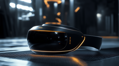 Futuristic VR Headset Display