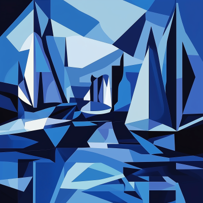 Cubist Nautical Baltimore Harbor