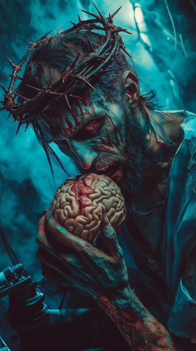 Dystopian Zombie Jesus Tattoo Art