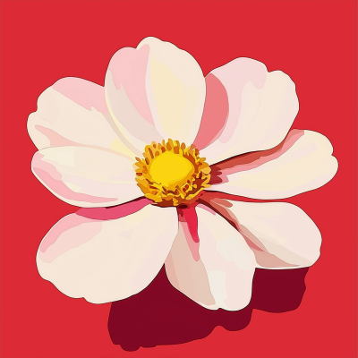 Minimalist Flower Illustration
