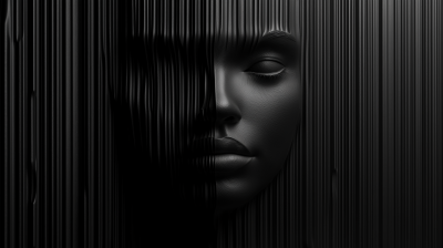 Surreal Hyperrealistic Face
