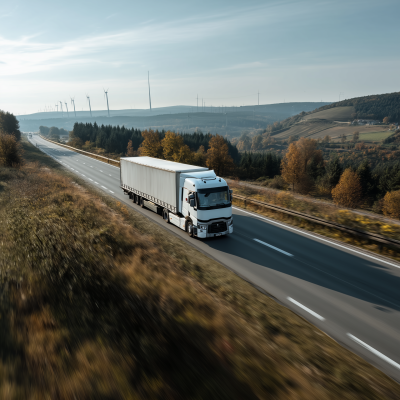 White Truck on the Road