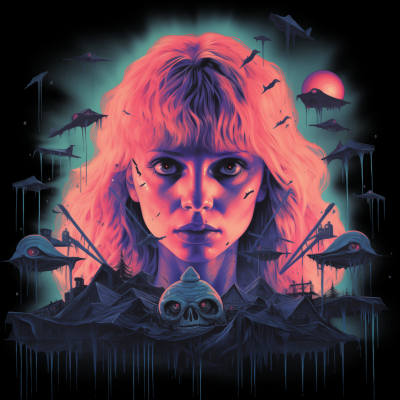 Creepy 80s Horror Poster