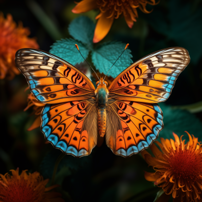 Beautiful Butterfly on Flower