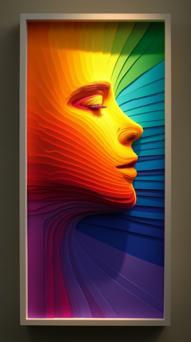 Dark Side of the Moon Paper Art