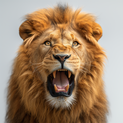 Realistic Lion Head