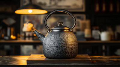 Sandblasted Aluminum Glass Kettle
