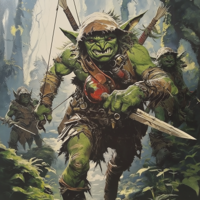 Goblin Chieftain on a Hunt