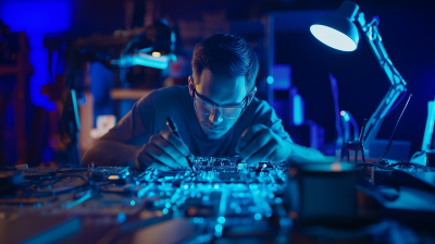 Electro Technician at Work