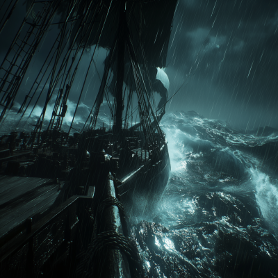 Galleon in a Storm