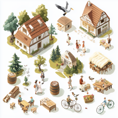 Isometric Alsace Elements