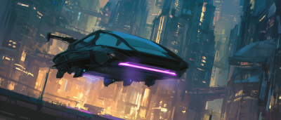 Futuristic Flying Car Design