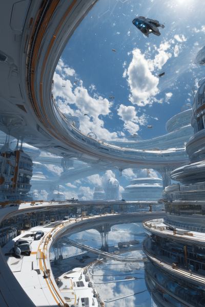 Futuristic Space Colony