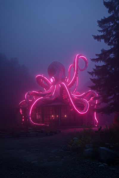 Ominous Neon Entities