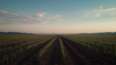Young Sugarcane Plantation