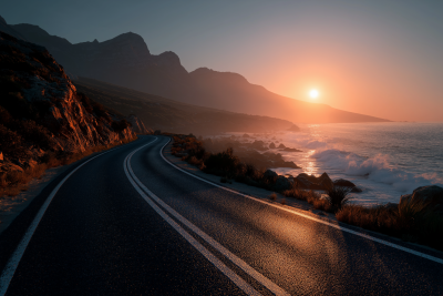 Winding Coastal Road