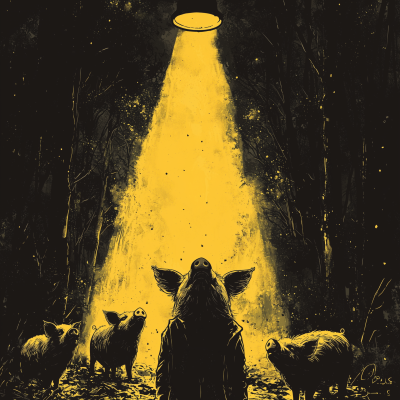 Minimal Horror Illustration