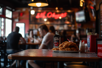 Close-up of Tennessee Fried Chicken