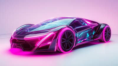 Futuristic Electric Car