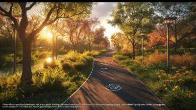Cycling Track in a Park