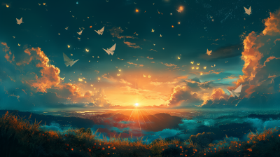 Dreamy Studio Ghibli Scene