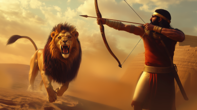 Mesopotamian King Ashurbanipal