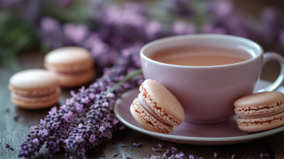 Elegant Lavender Tea Set