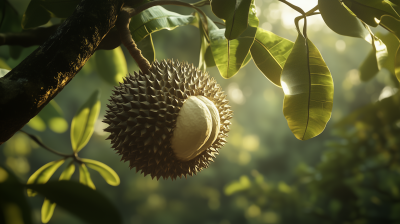 Mature Durian Hanging