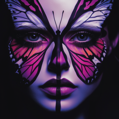 Butterfly Makeup Portrait