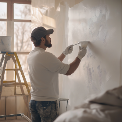 Professional Painter at Work