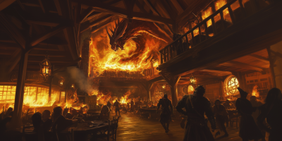 Dragon Attack on the Tavern
