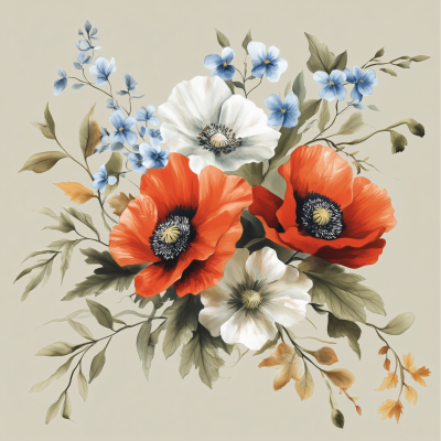 Vibrant Flower Composition