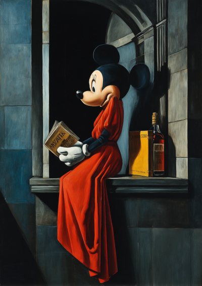 Minnie in Giorgio de Chirico Style