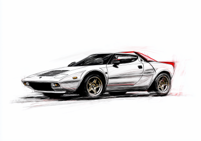 Lancia Stratos Illustration