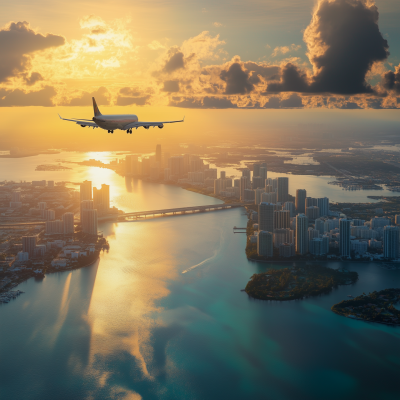 Miami Aerial Skyline
