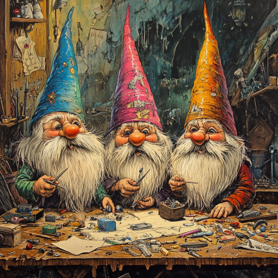 Gnomes in a Workshop